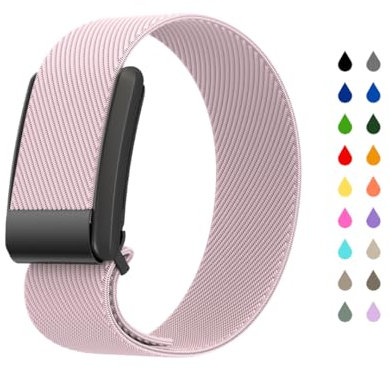 Lunar Straps kompatibel mit Whoop 4.0 Band atmungsaktives und verstellbares Sportband aus Nylon ultra leicht (Baby Pink)