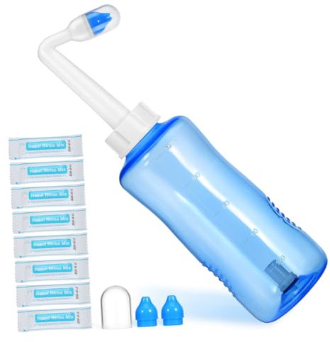 minkissy 1 Set Sinusflasche Mit Großem Fassungsvermögen Automatisches Ventil Spülsalz 2 Bewässerungssystem Für Erwachsene –
