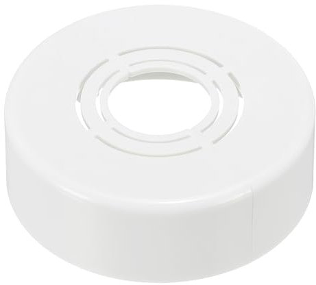 PATIKIL Rohrabdeckung Wand Split Flansch 20mm/25mm/32mm, Rohrmanschette 20mm dickes Zuschneidbares ABS Runde Armaturen-Abdeckung für Wasserrohrhahn Küchen Dekoration, Weiß