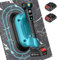 SEESII Fliesenrüttler 285 mm – 2-in-1 Elektrischer Fliesen Rüttler & Fliesen Vibrationsgerät mit Saugheber, 12 Stufen, 10h Akku, Wasserwaage – Fliesenvibrator für große Wand- & Bodenfliesen (K919B)