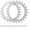 EXTRWORY Pointes pour tondeuse robot Parkside pour PMRA 20-Li B2 pour tondeuse à gazon PMORDA 20-Li B2 clous antidérapants en acier pour TLPA-01 Set avec vis