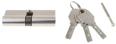 SYBNIKOLF Euro-Schließzylinder, Diebstahlsicherer Türschlosszylinder mit Schlüsseln Innentürschloss Türzylinder