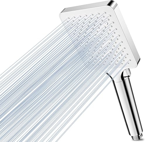 Magichome High Pressure Shower Head with 6 Spray Modes, Chrome Finish | Power Handheld Shower Head for Low Water Pressure, Easy Installation