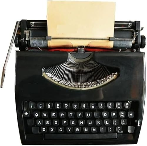 LBLFEBD Portable Manual Typewriter Vintage Classic Retro Writing Machine for Writers, with Carry Case, Mechanical Typewriter for Letters Creative Writing Gift
