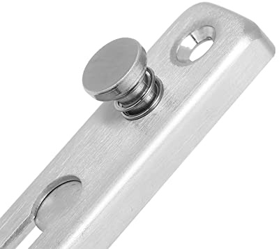 Fafeicy Edelstahl-Kettenschloss, Diebstahlsicherung, Tür-Sicherheitsschloss, 201/304 Stahl, 19,5 Cm, für die Sicherheit von Zuhause, Hotel, Schrank, Tor, Haustür (304)