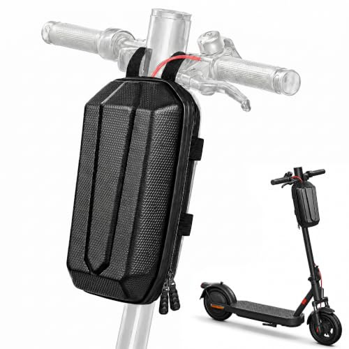 EGNGY E Scooter Tasche mit Eva Hartschale, 3L Große Kapazität wasserdichte Lenkertasche, Tragbare Scooter Tasche für Xiaomi Mijia, Segway, Ninebot, E Roller und Fahrräder