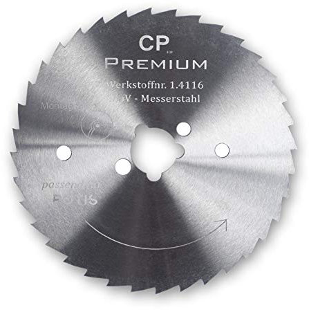 GASTRONICS Kreismesser für Potis - 80 mm, gezahnt - Dönermesser aus Edelstahl in Premium Qualität
