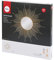 Rayher 62917000 Bastelset Sonnenspiegel mit Holzstrahlen, groß, Gesamtdurchmesser 63 cm, Spiegel 20 cm Ø, Wandspiegel, Dekospiegel, Natur
