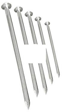 Chiodi rotondi in acciaio inox 304, 8,9 cm, 80 pezzi/kg