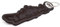 Samunshi® Leder Schlüsselanhänger mit Gravur New York Geschenke Made in Germany 12x3,7cm dunkel braun/graviert