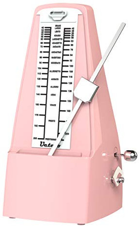 Métronome mécanique à son puissant pour piano, tambour, violon, guitare, saxophone - Rose