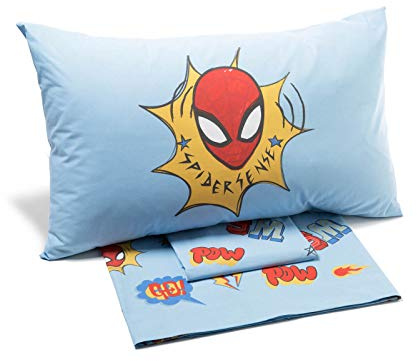 Caleffi Spider Man New York Bettwäsche-Set, Baumwolle, Einzelbett