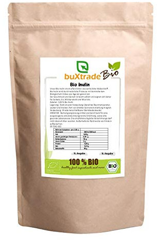 1 kg Bio Inulin | Pulver | Glutenfrei | Vegan | Süßungsmittel | Buxtrade