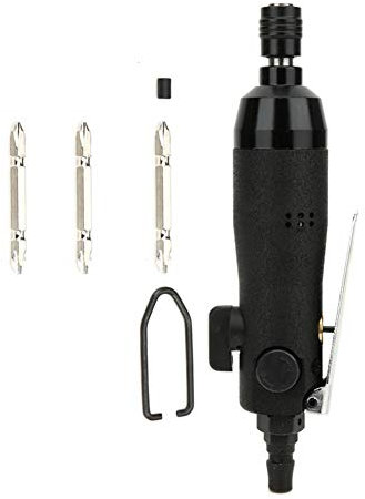 EVTSCAN Latest Air Screwdriver Japanese Quick Connector Double Hammer Structure 9000rpm Pneumatic Screwdriver Energy Saving YC-3015 5H Industrial with 3 Bit for Home Assembly