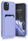 kwmobile Case Compatible with Apple iPhone 12 / iPhone 12 Pro Case - TPU Phone Cover with Credit Card Holder - Lavender