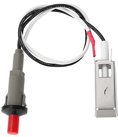 gohantee Push Button Piezo Igniter Replacement for Weber 7510, 1 Out 2 Piezo Spark Ignition Kit Assembly with Wire, Push Button Battery Igniter Kit for Weber Grill, Gas Oven Kitchen and Grill