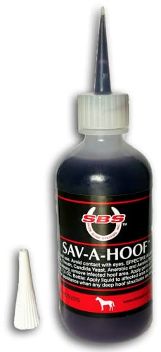 SBS Equine | SAV-A-HOOF Gel II | Hoof Treatment | Long-Lasting Time Release Formula | No Messy Waste or Run-Off (4 Fluid Oz)