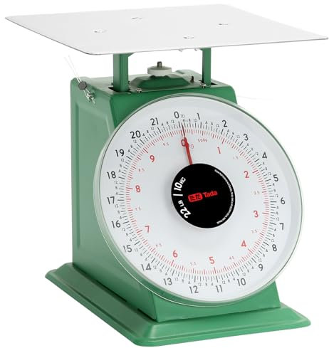 Tada 22lb / 10kg Heavy Duty Portion-Control Mechanical Kitchen and Food Scale Industrial Dial Scale with Stainless Steel Platform