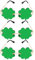 MoKo Brille, 3 Stück Lustige Brillen aus Stahl & PC für St. Patricks Day Festival Urlaub Party, Sonnenbrille Partybrille Partyzubehör mit Vierblättrigem Kleeblatt für Erwachsene Kinder - Grün
