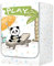 Odot Funda Lavadora Exterior Impermeable, Universal Cubierta para Lavadora y Secadora Carga Frontal, Funda de Protección Solar Antipolvo con Cremallera (Panda,L-Capacidad 10,5~12 kg)