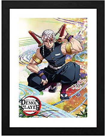 GB eye Demon Slayer Tengen 30 x 40 cm großer gerahmter Sammlerdruck