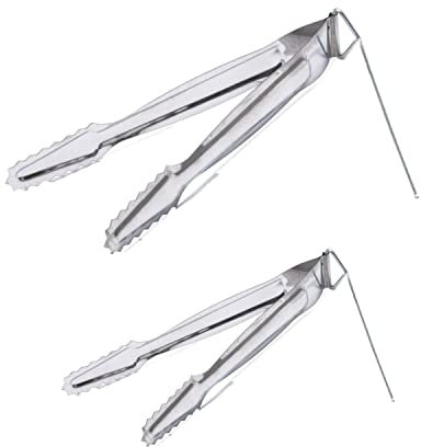 2 Stück Shisha Kohlenzangen Tabakzange Metall Kohlezange Shisha Clip Zubehör für Zuhause, Küche und Partys