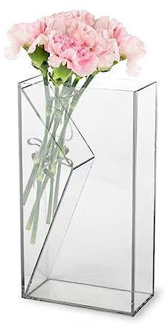 Kingbar Book Vase Für Blumen, Klare Buchvase, Acryl-Büchervase, Tulpenvase, Blumenvase Minimalistische Für Blumenarrangements, Mittelstücke Und Heimdekoration