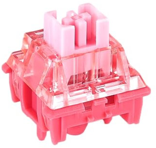 Ranked RS-1 Pro Mechanische Tastenschalter für mechanische Gaming-Tastaturen | 5-Pin PCB Montiert | Vorgeschmiert | Stille Linear 53cN von Haimu (Pro Silent Red, 65 STK.)