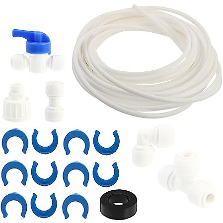 OSALADI Water Line Connection Kit for Ice Maker Fridge Water Pipe Plumbing Fitting Hose Connector Fittings for Refrigerator and Freezer