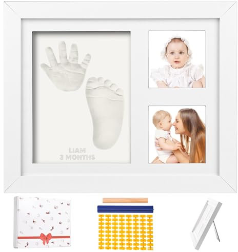 Dachiy Marco Huellas Bebé Para Niño y Niña, Regalo Recién Nacido, Kit Bebé, Marco Huellas Recién Nacidos