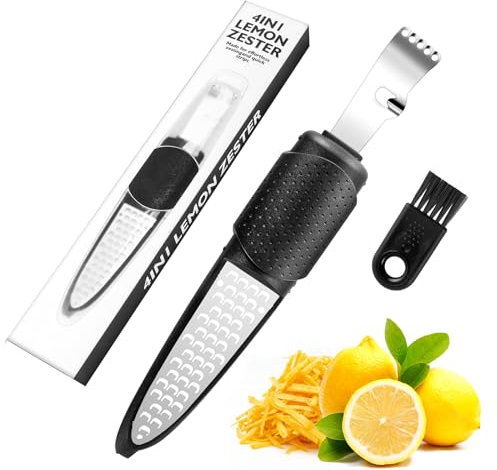 EclipseGuard Râpe Fromage, Rappe a Fromage Manuelle&Zesteur Agrumes Râpe à zesteur Premium Classic Tranchant Acier Inoxydable, Râpe et zesteur d'agrumes Citron Orange