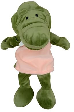 Proumhang Handpuppen mit Vollem Körper für Kinder,Tier Handpuppen Bauernhof Thema Puppets Spielzeug Set,Plüsch Pretend Spielzeug Zoo Friends Puppentheater mit Beweglichem Offenen Mund,35cm,Krokodil