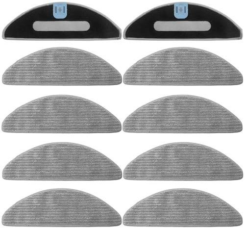 Chuancheng 10 Almohadillas para fregona para Irobot Roomba Combo I5, I5+, J5, J5+, I8, I8+ Robot Aspirador Lavable, Paño de Trapeado Piezas de Accesorios de Repuesto