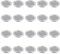 Leliafleury 20Pcs Air Vent Louver Round Ventilation Grilles Mesh Hole Soffit Vents Stainless Steel Air Vent Louver Hole for Kitchen Bathroom Cabinet Wardrobe (Silver, 19mm Flat Mouth)