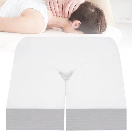 Massage-Gesichtswiegenbezüge, 1200 Stück Einweg-Gesichtsauflagen-Abdeckungstücher aus weichem Vliesstoff für Massagetisch- und Massagebank-Kopfstützen