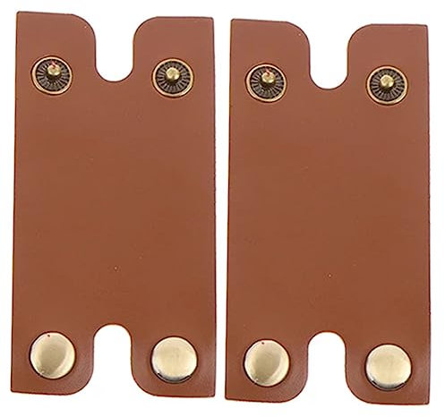 WOONEKY 2stücke Rasierer Kopf Schutzabdeckungen Aus Kunstleder Praktische Hüllen Für Manuelle Rasierer für Rasierkopf Pflege Zubehör Aufbewahrungsbehälter klassische Rasierhobel