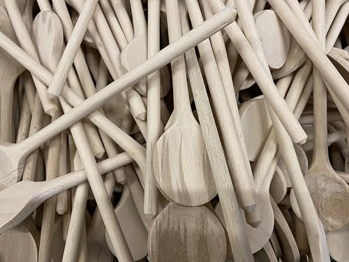 30 Stück Kochlöffel Holz Holzkochlöffel 25 cm zum Basteln (2.Wahl)