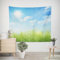 EHOMERY Wandbehang Zeichnung Wandtuch Orient Wiese Wandbehang Cozy Wandtuch Ethno Wohnzimmer Schlafzimmer Wandbehang Dekoration 100x70cm