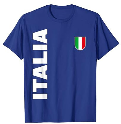 Gli Azzurri Bandiera Italiana Fan Italia Maglietta