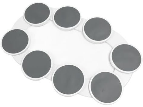 Rutschfester Lazy Susan-Drehteller für Speisekammer, Lazy Susan-Drehteller, Erweiterbar für Rechteckigen Esstisch, Schrank mit 360-Grad-Drehung, Vielseitiger Drehteller für