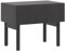 Selsey Nachttisch Beistellschrank Beistelltisch Nachtschrank 50 cm Stehend Mit Schublade Portland Esche Schwarz Gefräste Fronten Nolie