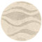 RugVista Breeze Teppich - Cremebeige Teppich Ø 120 Moderner, Rund Teppich