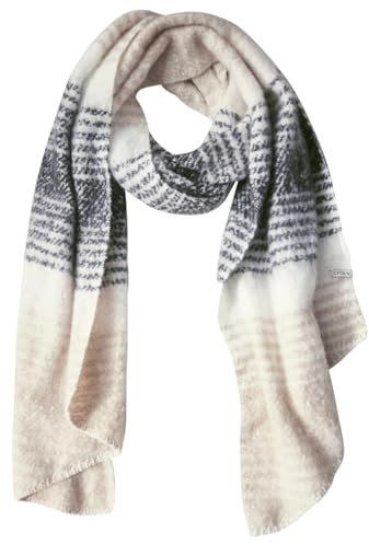 CECIL Damen B572580 Gestreifter Schal, Black, A
