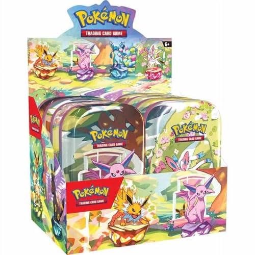 Pokemon TCG: Scarlet & Violet: Prismatic Evolutions MINI TIN Display (8CT Display)