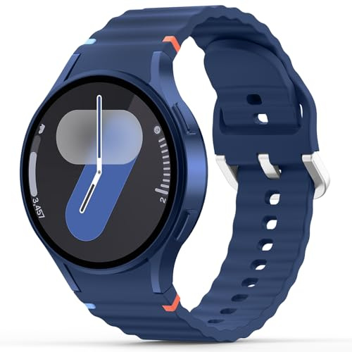 20mm Sportarmband Kompatibel mit Samsung Galaxy Watch 7 Armband 40mm 44mm,Sport Silikon für Galaxy 6/5/4/FE 40mm 44mm/6 Classic 47mm 43mm/4 Classic 42mm 46mm/ 5 Pro 45mm Damen Herren