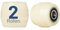 2er Pack Lastrolle Nylon Laufrolle 80x70mm Gabelhubwagenrolle Hubwagenrolle weiß Rollen mit Kugellager