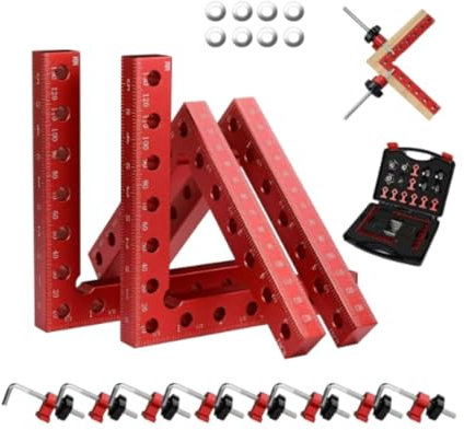 LOVIVER 4pcs Crampes à angle droit Pinces d'angle Fournites de charpente