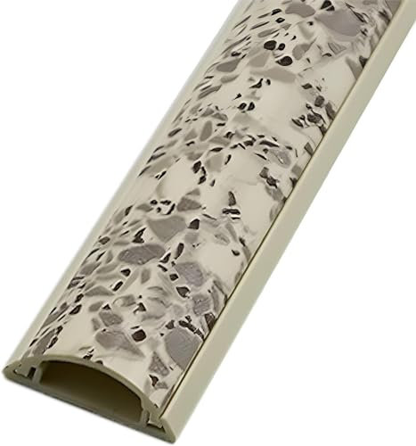 Cable Hider Cord Cover For Marble Floor Wall, Long Slim Pvc Tv Lamp Sconce Electrical Cable Protector, Easy To Cut, Kitchen Outside (Color : Length 145Cm(57), Size :