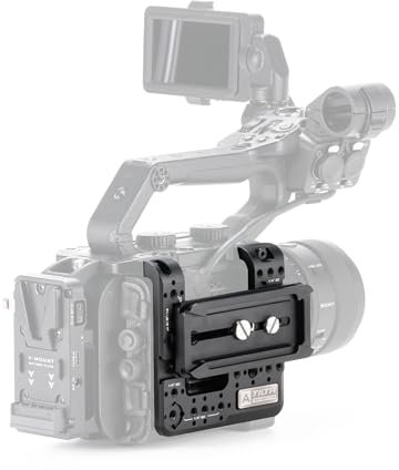 Tilta Plaque de Montage latérale Compatible avec Sony FX6, avec étiquettes d'indexation de l'appareil Photo, 1/4” -20, 3/8”-16 avec Points de repérage et Griffe Froide ES-T20-SMP