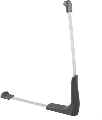 Honseadek Verstellbares 110-320 mm Fußmesslineal Stahlband ABS Schuhmessgerät für präzise Schuhgröße für Erwachsene und Kinder